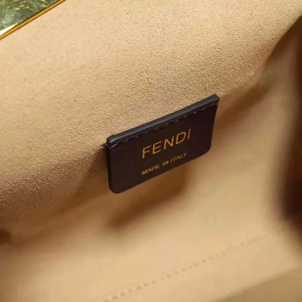 Fendi First Small Raffia Bag with White Tapestry Fabric FF Motif for Women Fendi First Small Raffia Bag with White Tapestry Fabric FF Motif for Women