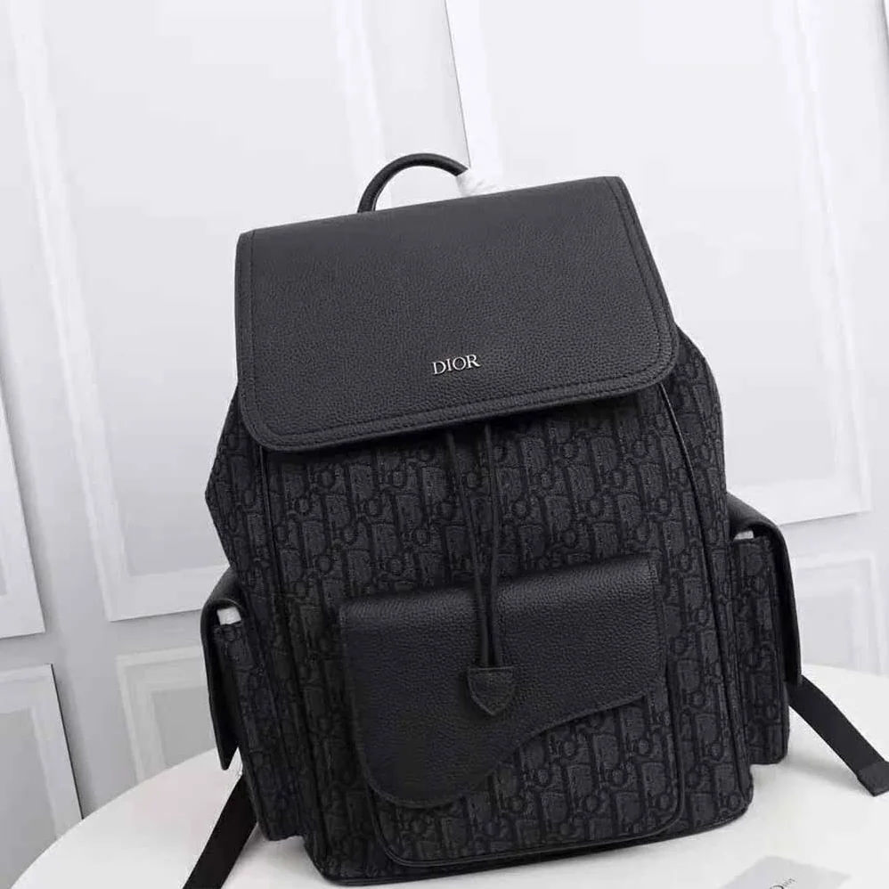 Dior Motion Backpack Black Dior Oblique Mirage Technical Fabric and Grained Calfskin for Men Dior Motion Backpack Black Dior Oblique Mirage Technical Fabric and Grained Calfskin for Men