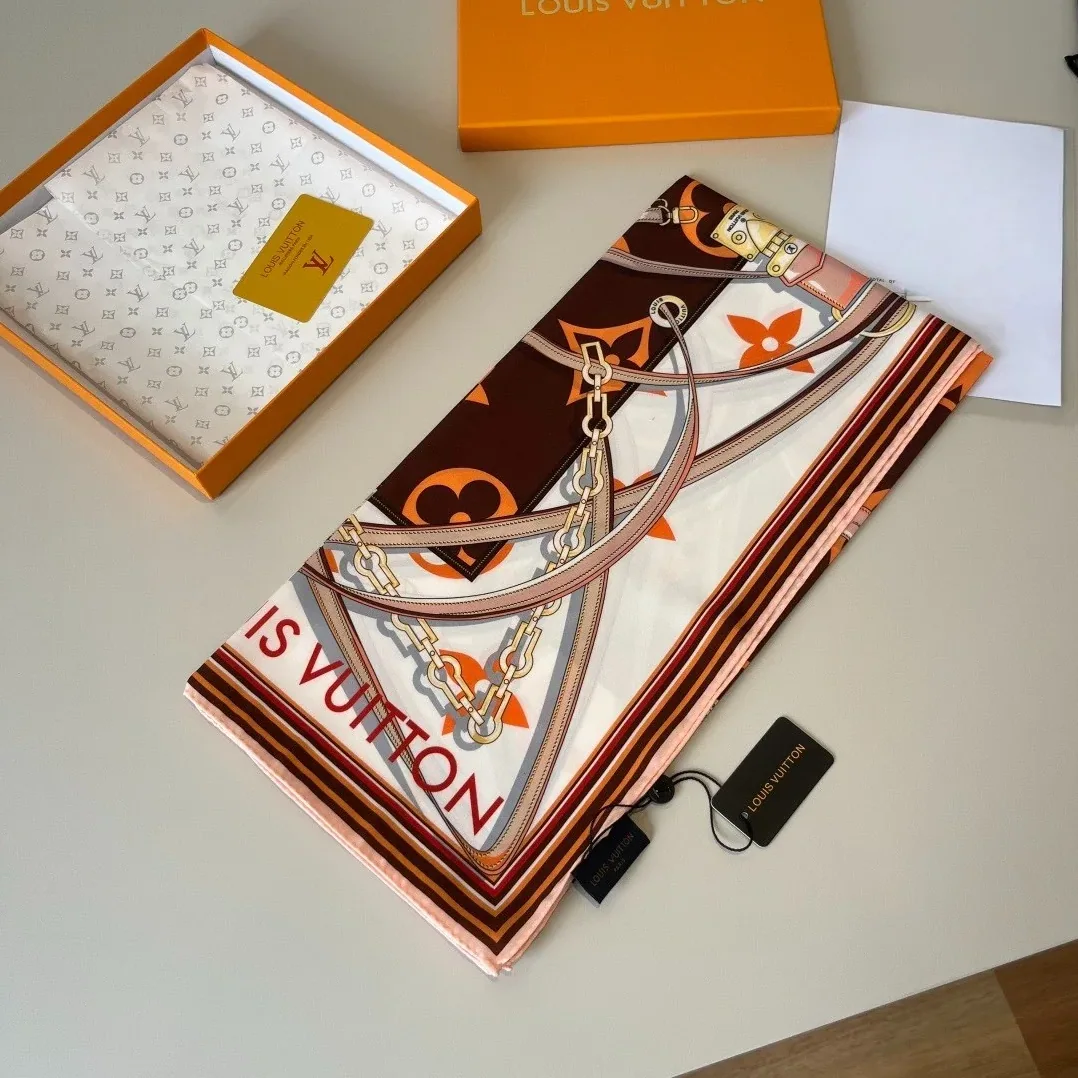 Louis Vuitton Ultimate Monogram Square 90 Scarf Brown /
