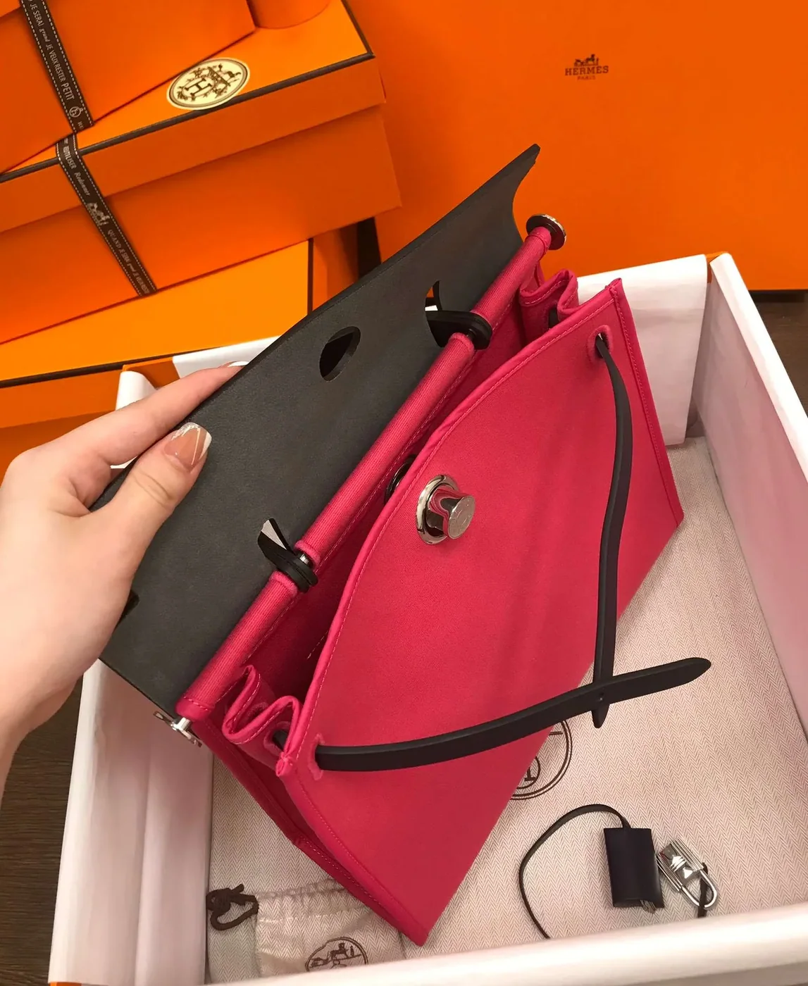 Hermes Herbag Zip 31 Bag Pink / Hermes Herbag Zip 31 Bag Pink /