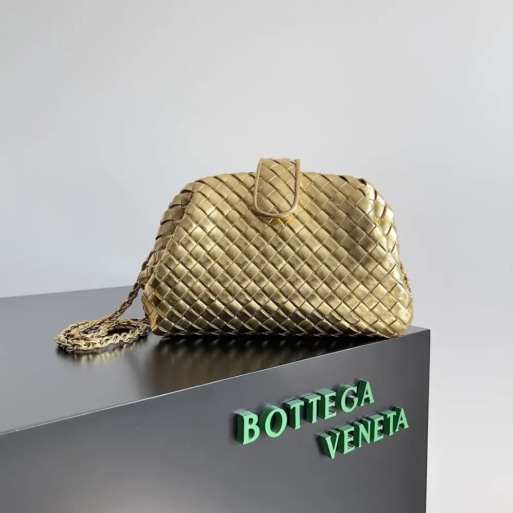 Bottega Veneta Small Lauren 1980 for Women in Gold