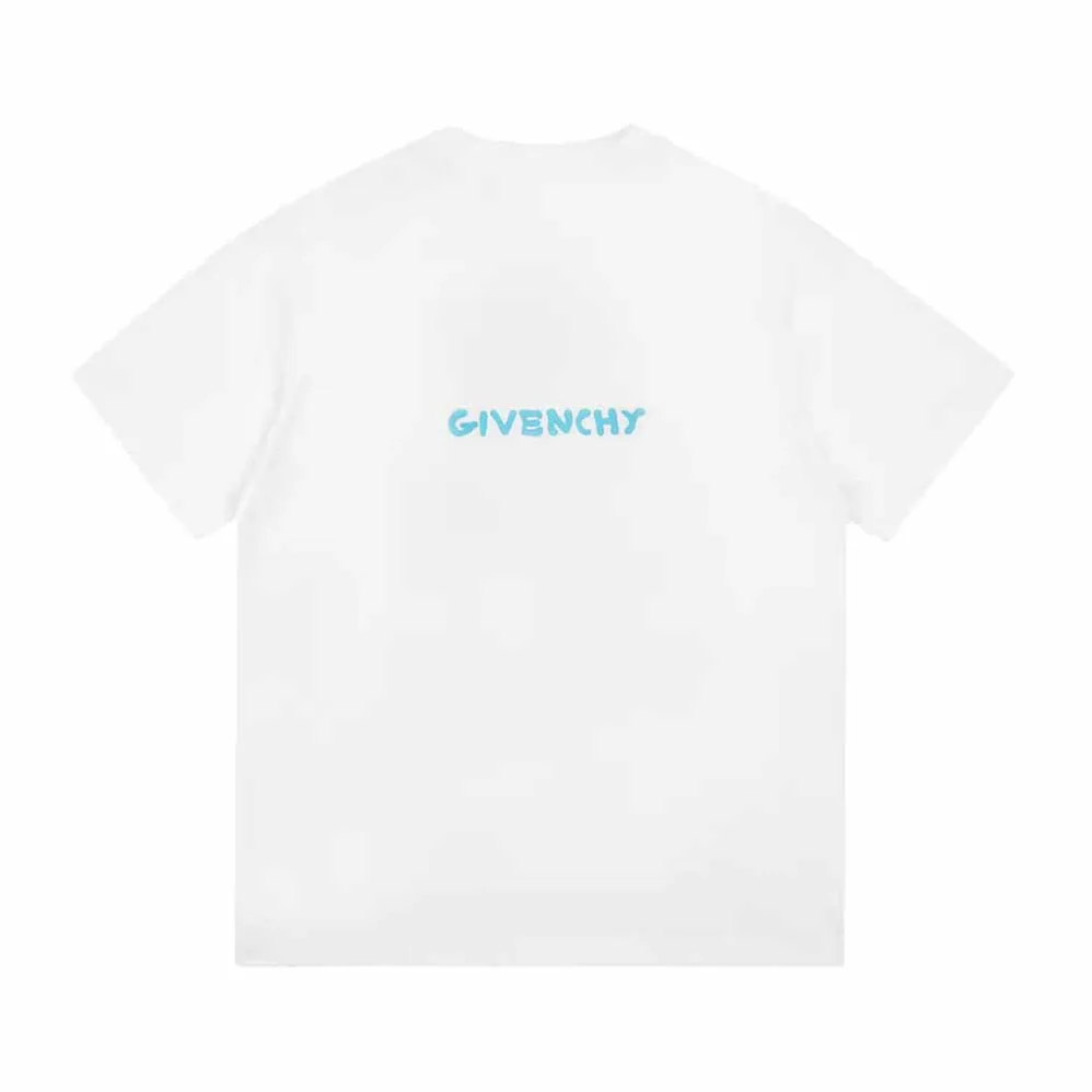 Givenchy Oversized T-Shirt in Printed Jersey for Men in White Givenchy Oversized T-Shirt in Printed Jersey for Men in White