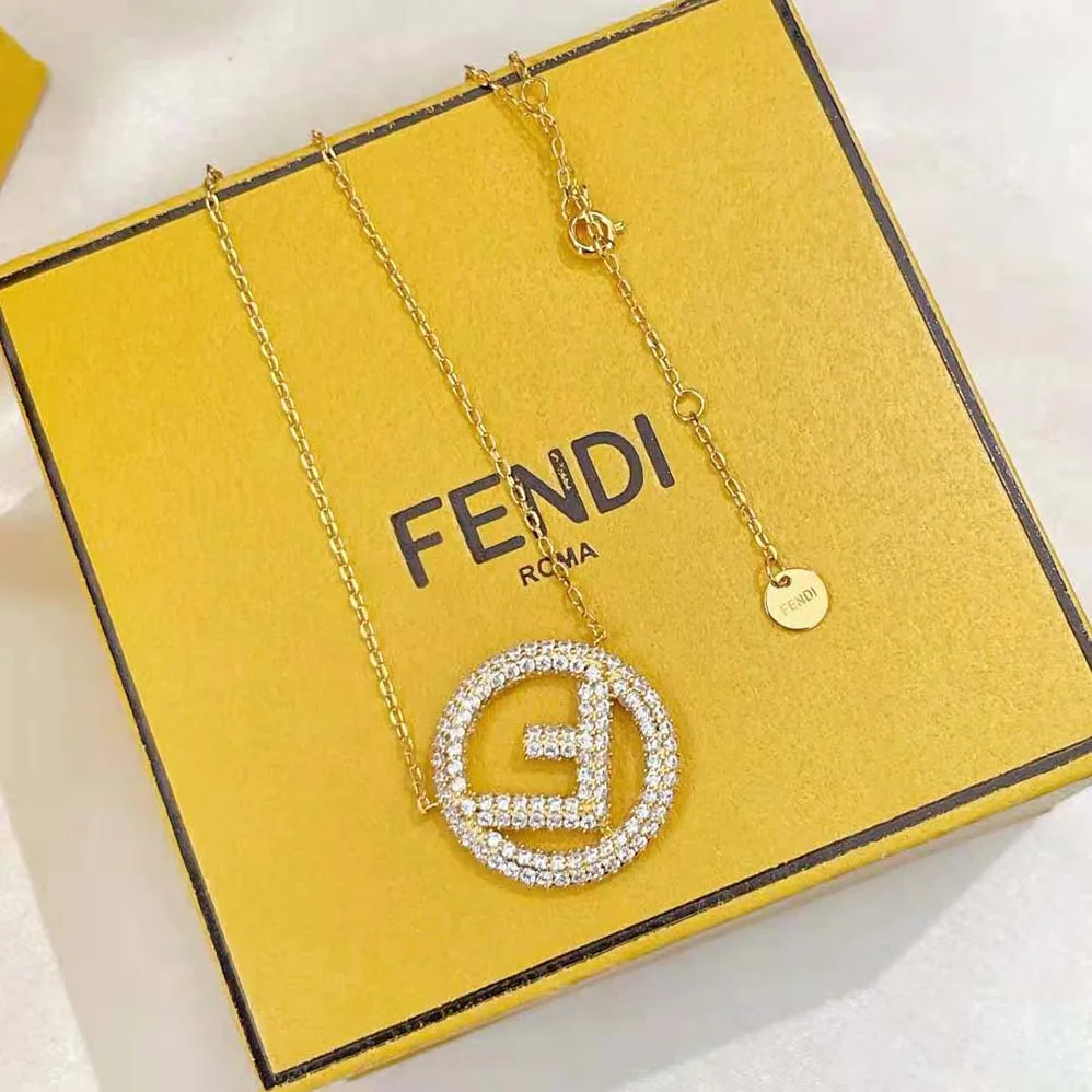 Fendi F is Fendi Gold Color Necklace for Women