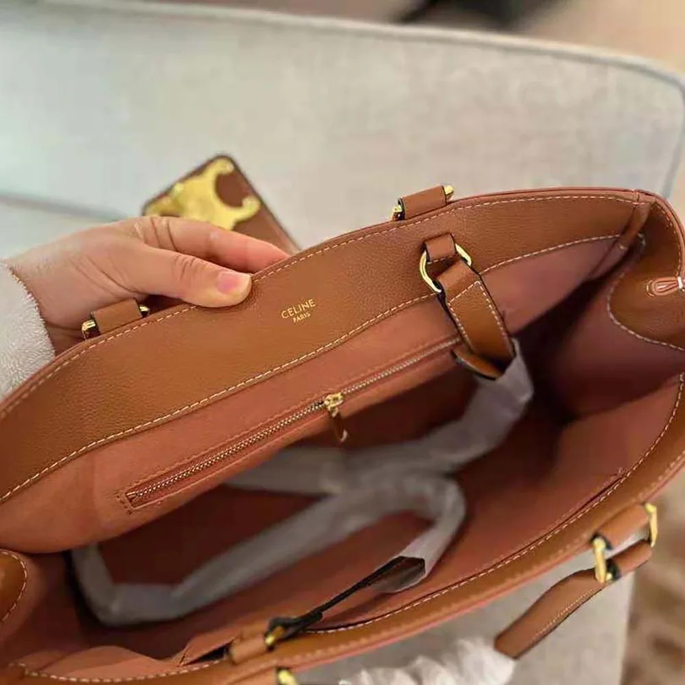Celine Medium Appoline Bag in Supple Calfskin for Women in Brown Celine Medium Appoline Bag in Supple Calfskin for Women in Brown