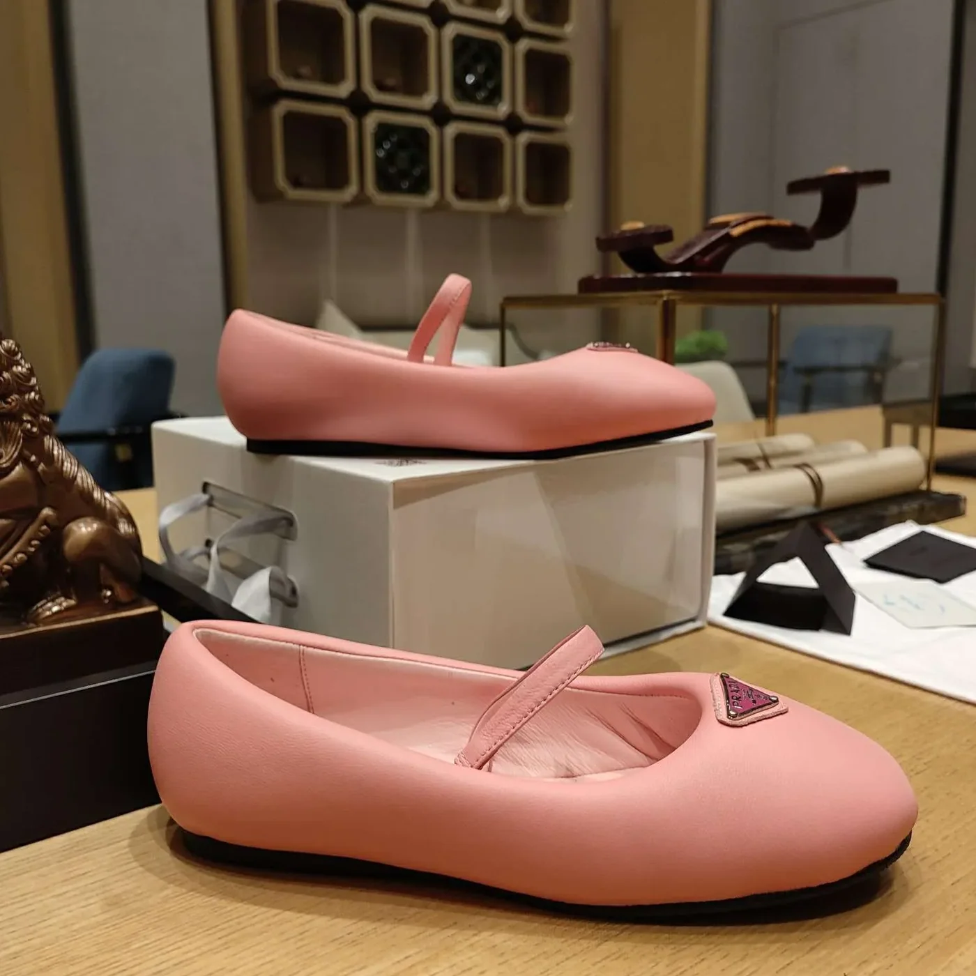 Prada Soft Padded Nappa Ballerinas Light Pink Prada Soft Padded Nappa Ballerinas Light Pink