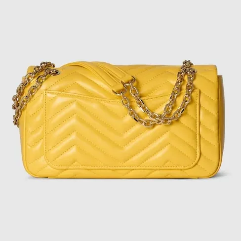 Gucci Marmont Medium Shoulder Bag in Yellow Gold Hardware Gucci Marmont Medium Shoulder Bag in Yellow Gold Hardware