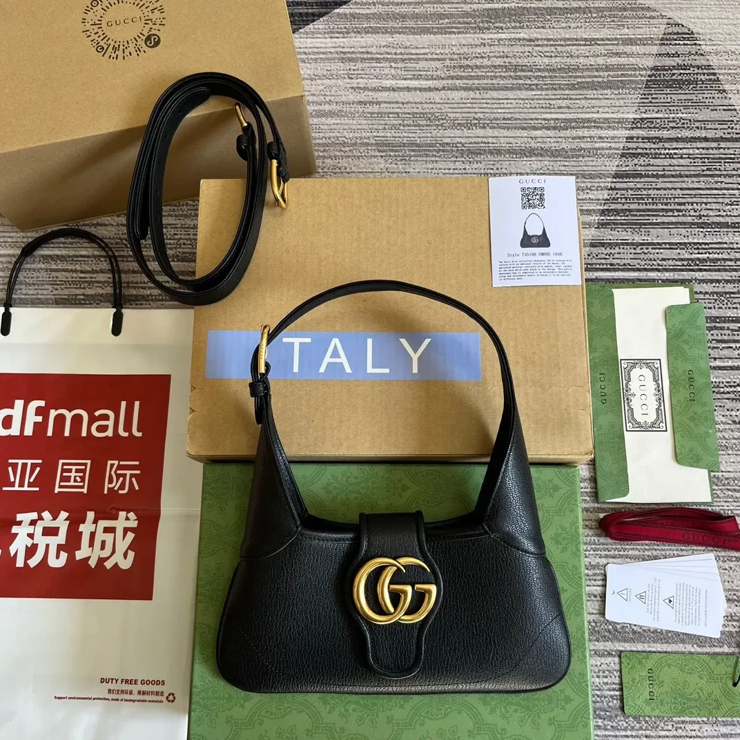 GG Aphrodite Small Shoulder Bag Black / GG Aphrodite Small Shoulder Bag Black /