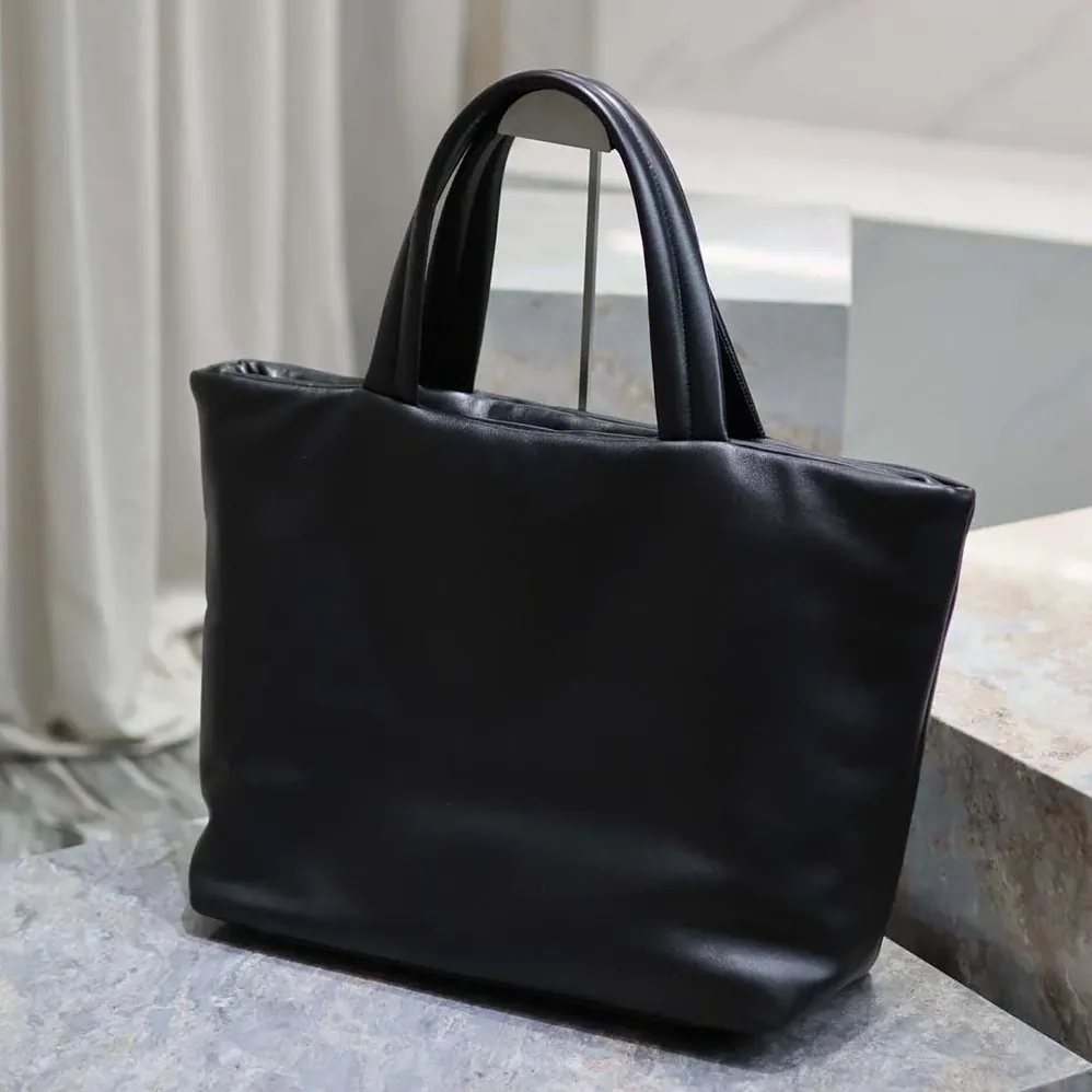 Saint Laurent YSL Saint Laurent Tote in Nappa Lambskin for Unisex in Black Saint Laurent YSL Saint Laurent Tote in Nappa Lambskin for Unisex in Black