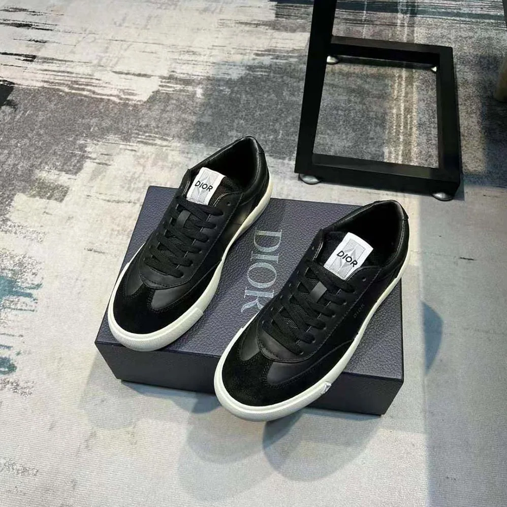 Dior B101 Sneaker Black Smooth Calfskin and Nubuck for Men Dior B101 Sneaker Black Smooth Calfskin and Nubuck for Men