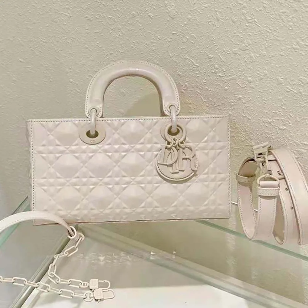Dior Lady D-Joy Bag Latte Cannage Calfskin with Diamond Motif for Women Dior Lady D-Joy Bag Latte Cannage Calfskin with Diamond Motif for Women
