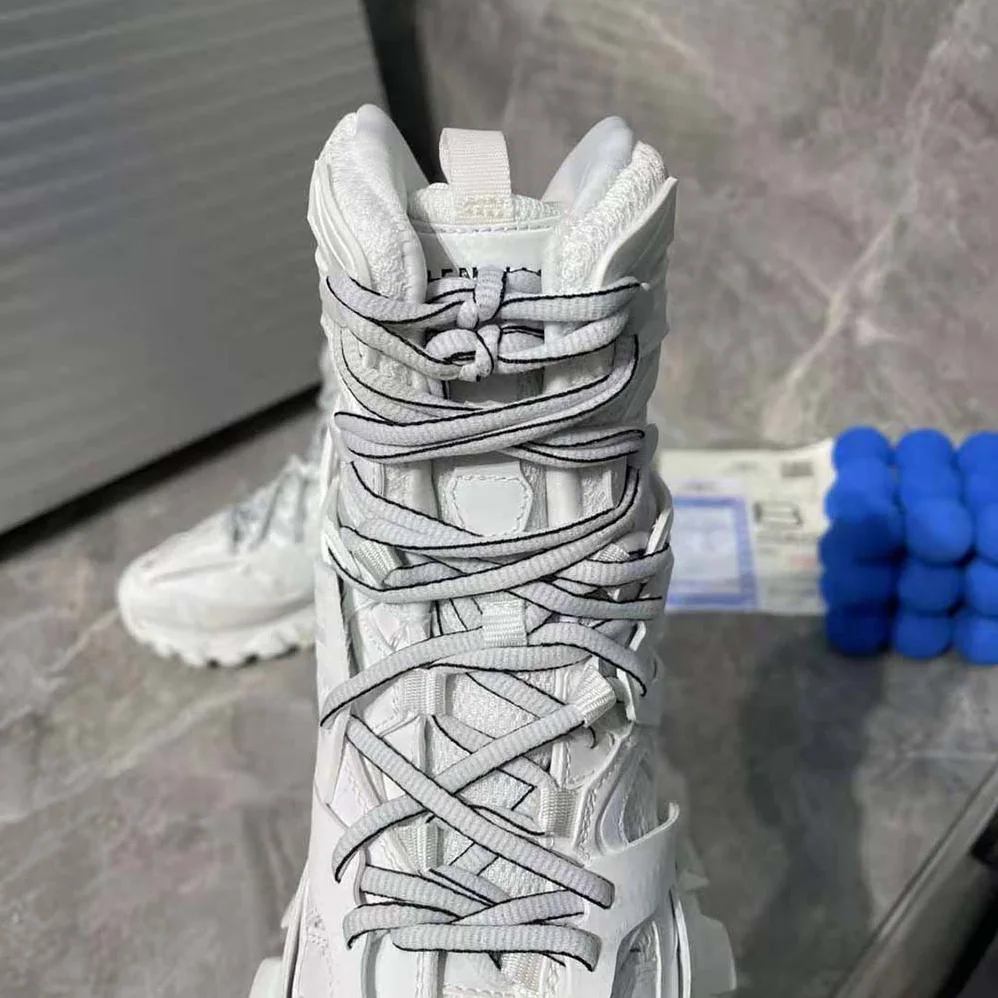 Balenciaga Track Hike Sneaker in White Mesh and Nylon for Women Balenciaga Track Hike Sneaker in White Mesh and Nylon for Women