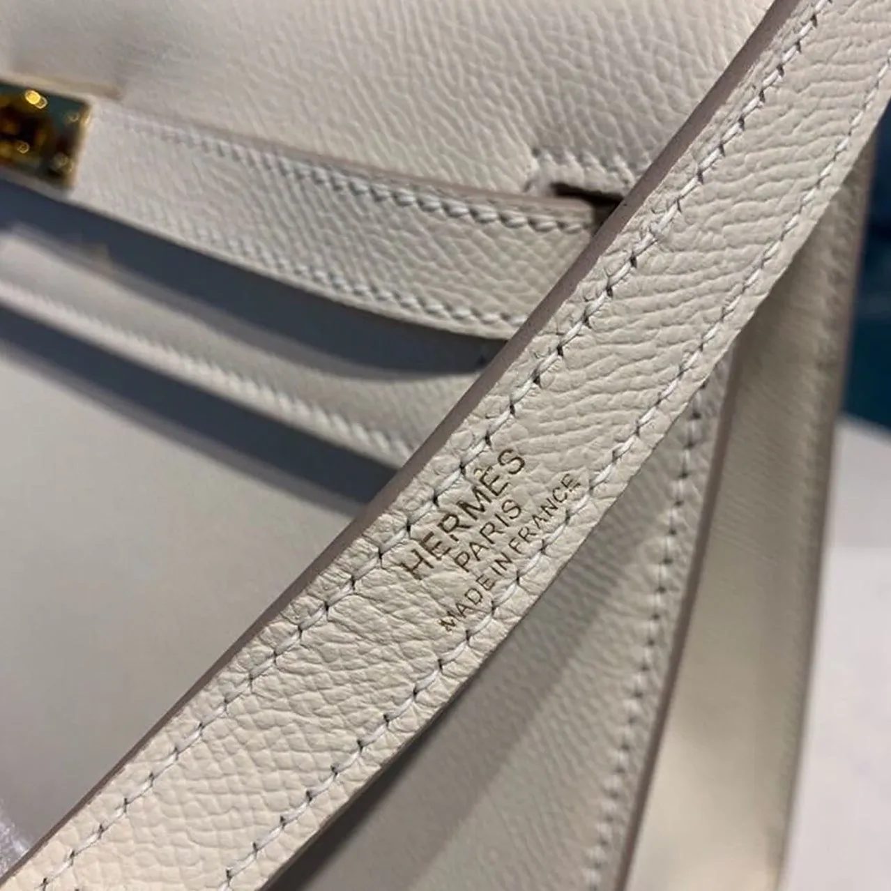 Hermes Kelly Craie Gold Toned Hardware /