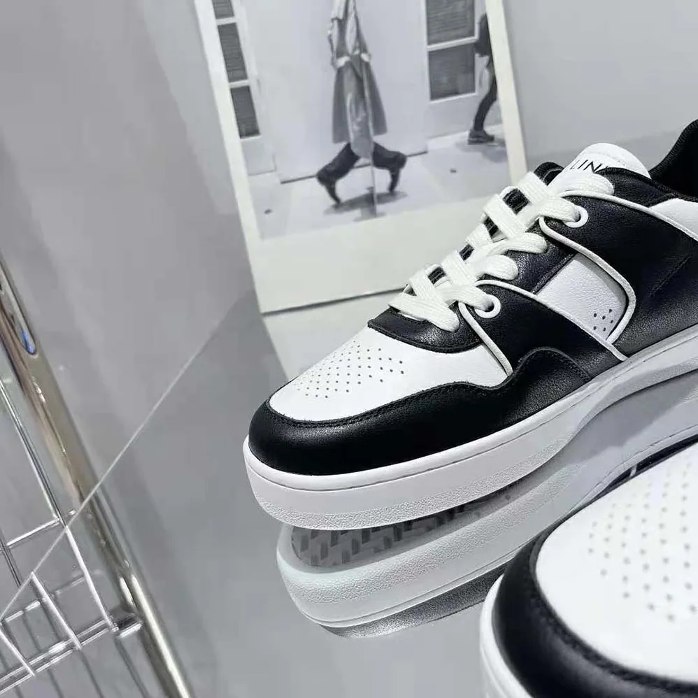 Celine CT-04 Low Lace-Up Sneaker in Calfskin for Unisex in Black