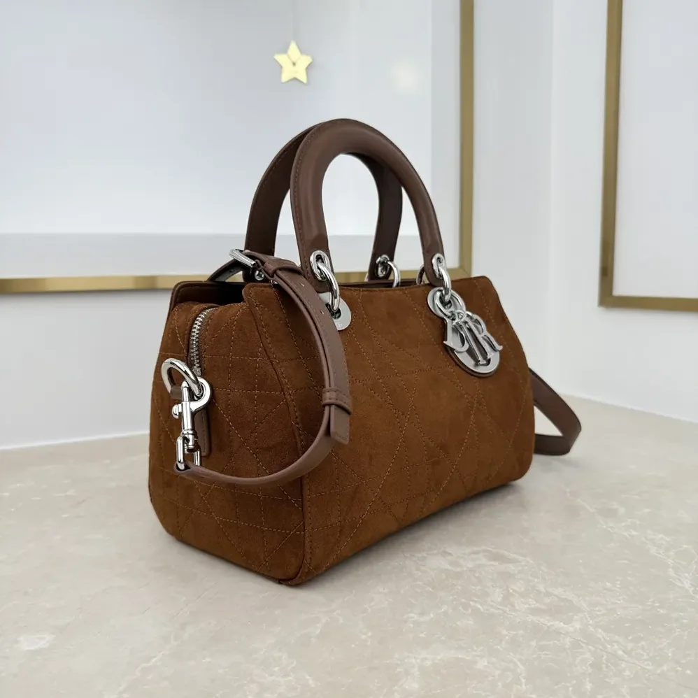 Dior Small Dior Granville Bag Golden Saddle Flat Macrocannage Suede Goatskin for Women Dior Small Dior Granville Bag Golden Saddle Flat Macrocannage Suede Goatskin for Women