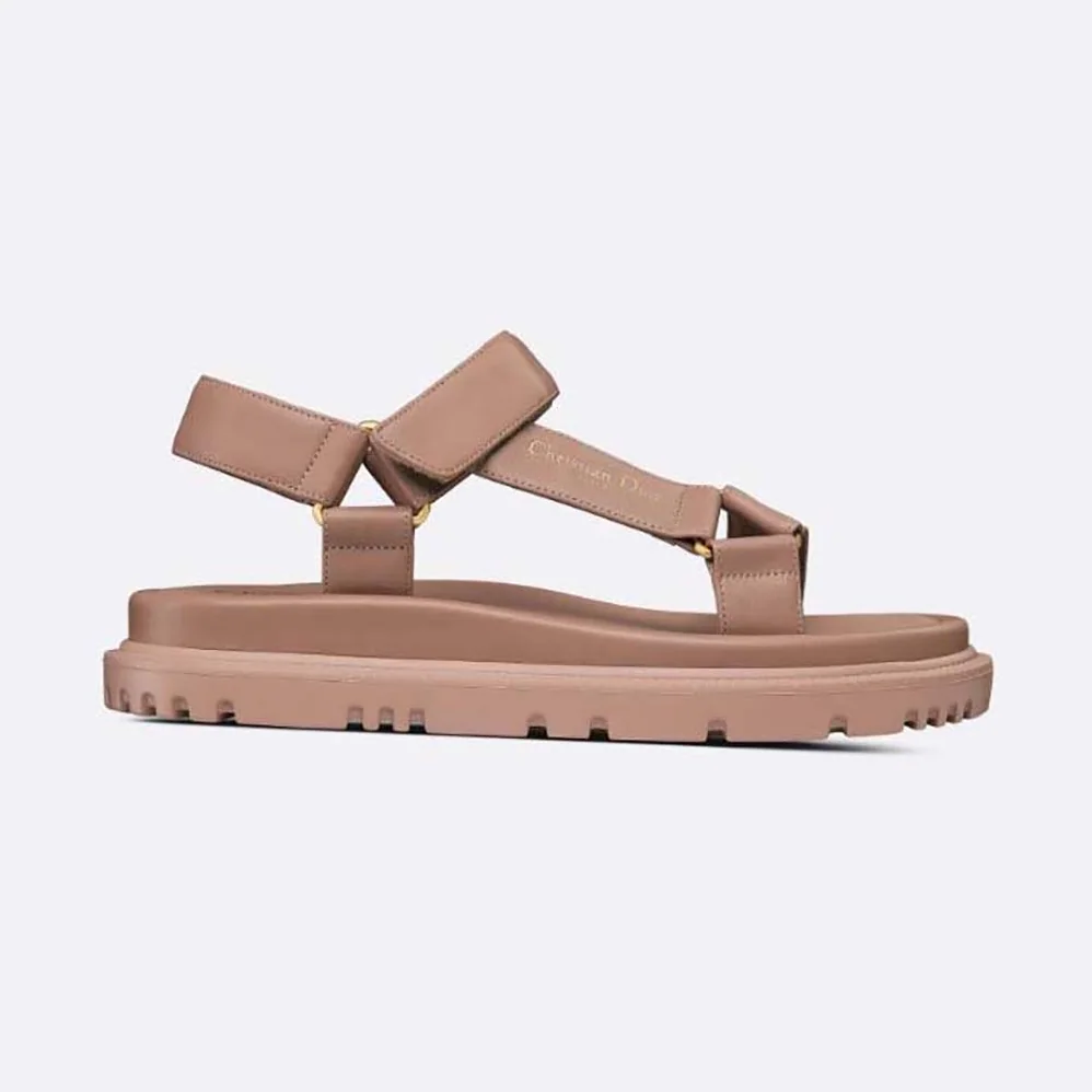 Dior D-Wave Sandal Powder Pink Lambskin for Women Dior D-Wave Sandal Powder Pink Lambskin for Women