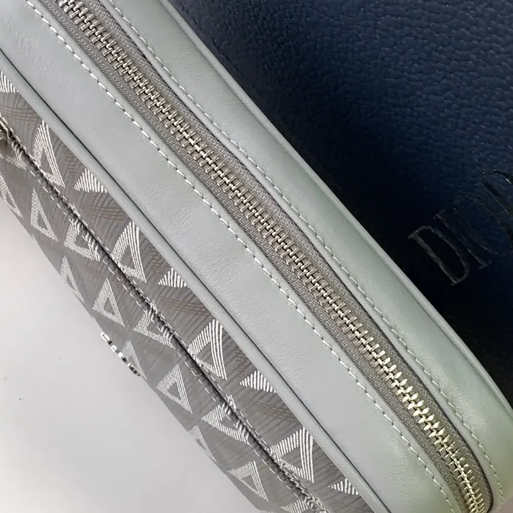 Dior Toiletry Bag Dior Gray CD Diamond Canvas for Men