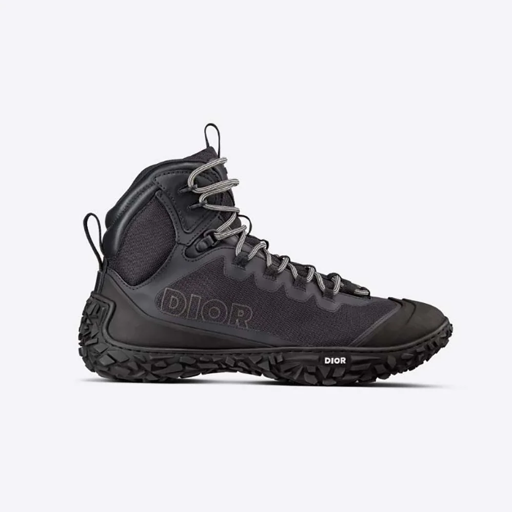 Dior Diorizon Hiking Boot Black Technical Mesh and Rubber for Men Dior Diorizon Hiking Boot Black Technical Mesh and Rubber for Men