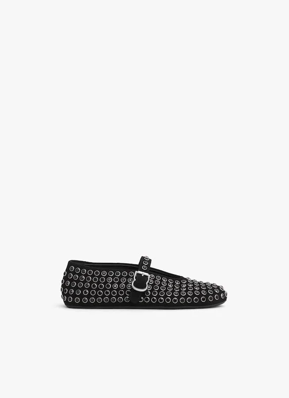 Alaia Stass Ballet Flats Black - AA3A029CK234 - 999