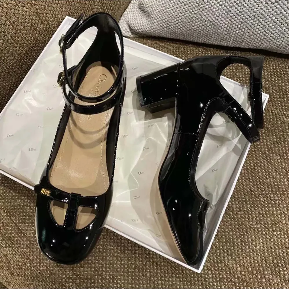 Dior Aime Dior Pump Black Patent Calfskin for Women