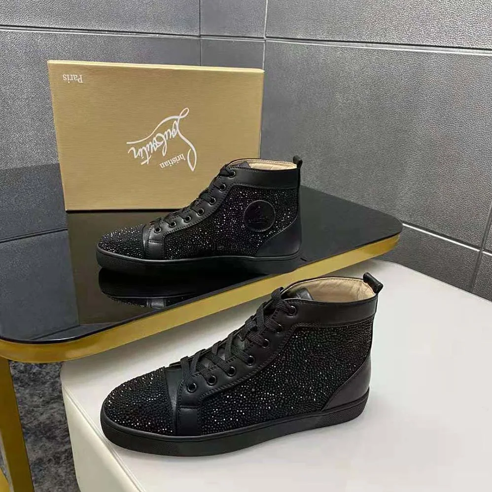 Christian Louboutin Louis Strass for Men in Black
