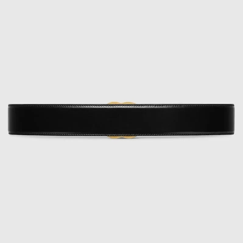 Gucci GG Marmont Wide Belt Black