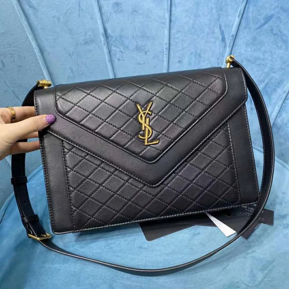 Saint Laurent YSL Gaby Satchel in Quilted Lambskin for Women Saint Laurent YSL Gaby Satchel in Quilted Lambskin for Women