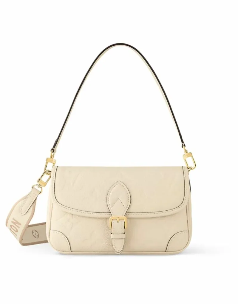 Louis Vuitton OnTheGo BB Monogram Empreinte Gray in Cream / Louis Vuitton OnTheGo BB Monogram Empreinte Gray in Cream /