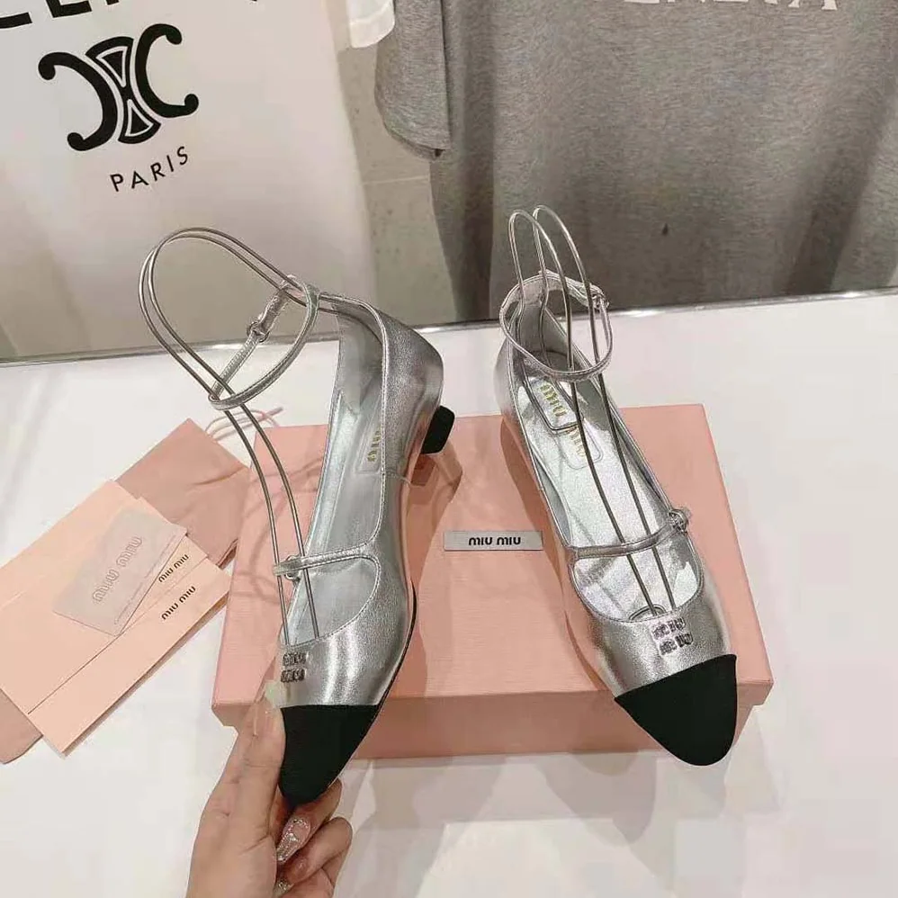 Miu Miu Mordoré Nappa Leather and Grosgrain Pumps for Women