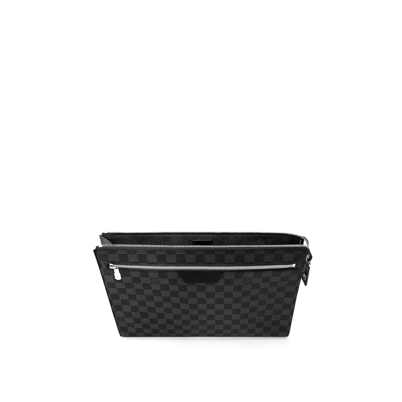 Louis Vuitton Pochette 24H Clutch & Pouch / Black Damier Graphite Canvas Palladium Hardware