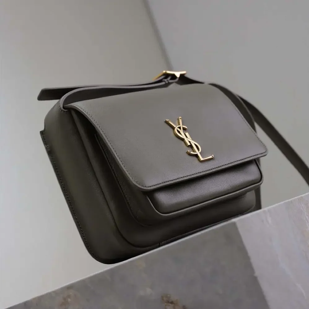 Saint Laurent YSL Niki Satchel In Leather for Women in Dark Green Saint Laurent YSL Niki Satchel In Leather for Women in Dark Green