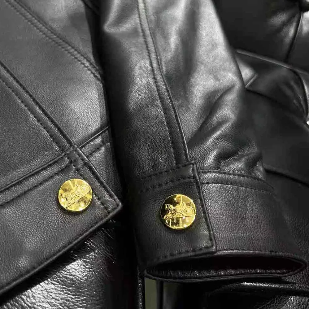 Celine Scoop Neck Trucker Jacket in Soft Lambskin for Women Celine Scoop Neck Trucker Jacket in Soft Lambskin for Women