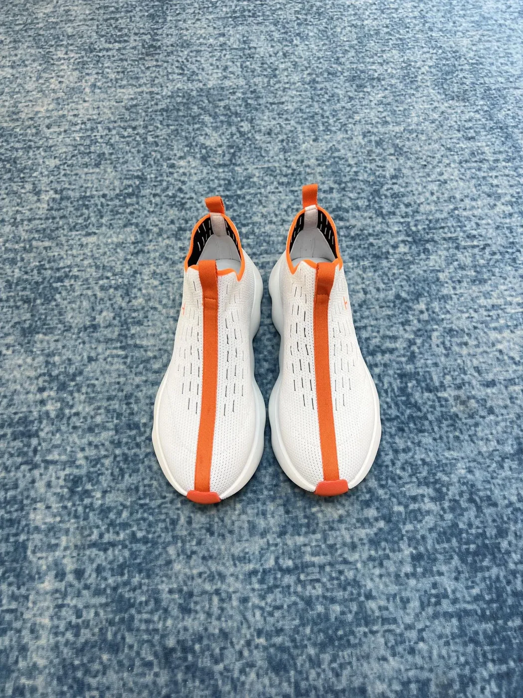 Hermes Eclair Sneakers White in Orange Hermes Eclair Sneakers White in Orange