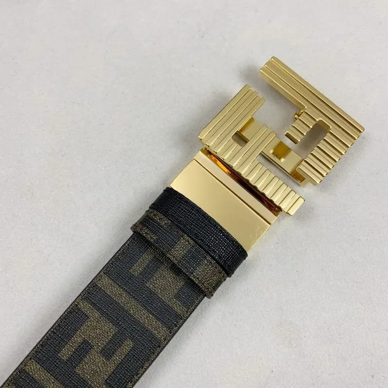 Fendi Belt With Double F Buckle Brown Fendi Belt With Double F Buckle Brown
