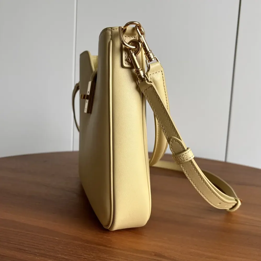 Celine Small Camille 16 Soft Bag in Smooth Calfskin for Women in Yellow