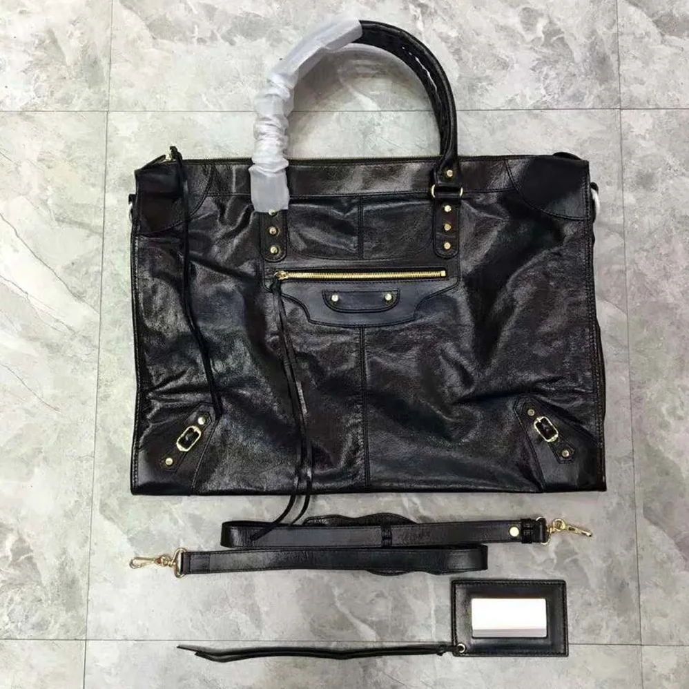 Balenciaga Classic City Medium Sized Lambskin Hand Carry Shoulder Bag for Women Balenciaga Classic City Medium Sized Lambskin Hand Carry Shoulder Bag for Women