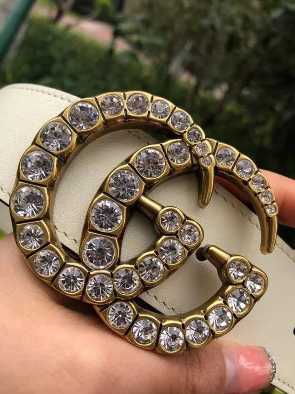 Gucci Belt Beaded Double G White GG, for Women