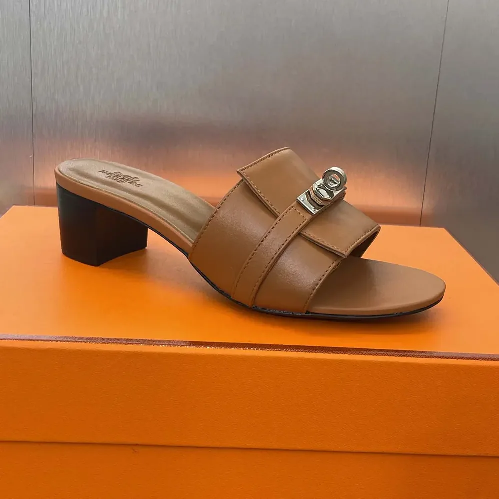 Hermes Gigi 50 Sandal for Women in Brown Hermes Gigi 50 Sandal for Women in Brown