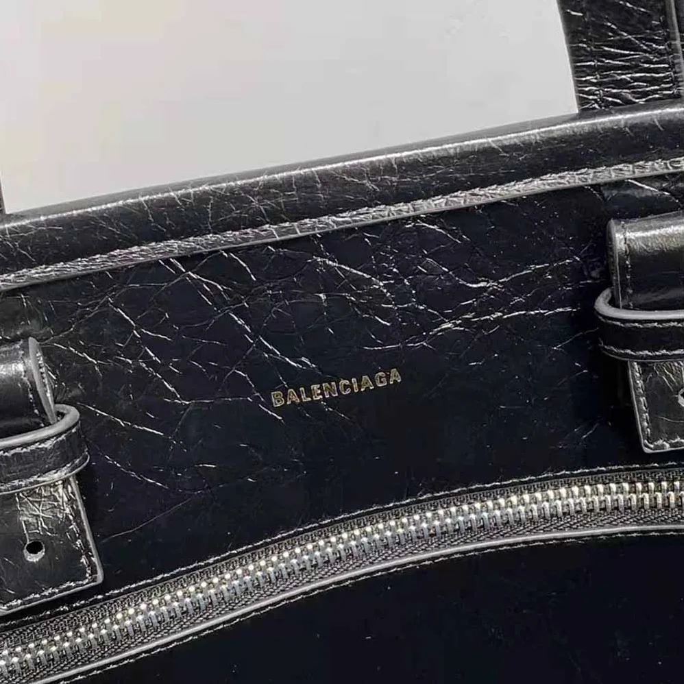 Balenciaga Barbes Large East-West Shopper Bag for Women in Black