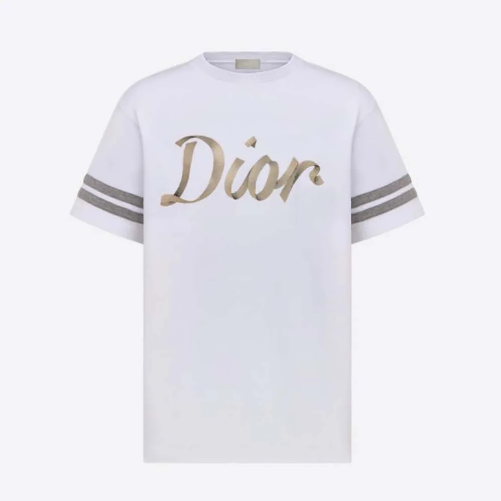 Dior Relaxed-Fit T-shirt White Organic Cotton Compact Jersey for Men