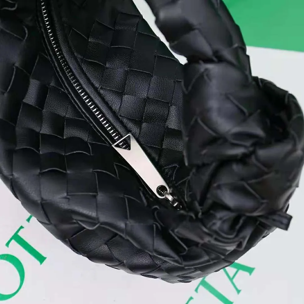 Bottega Veneta Mini Jodie in Lambskin Leather for Women in Black Bottega Veneta Mini Jodie in Lambskin Leather for Women in Black