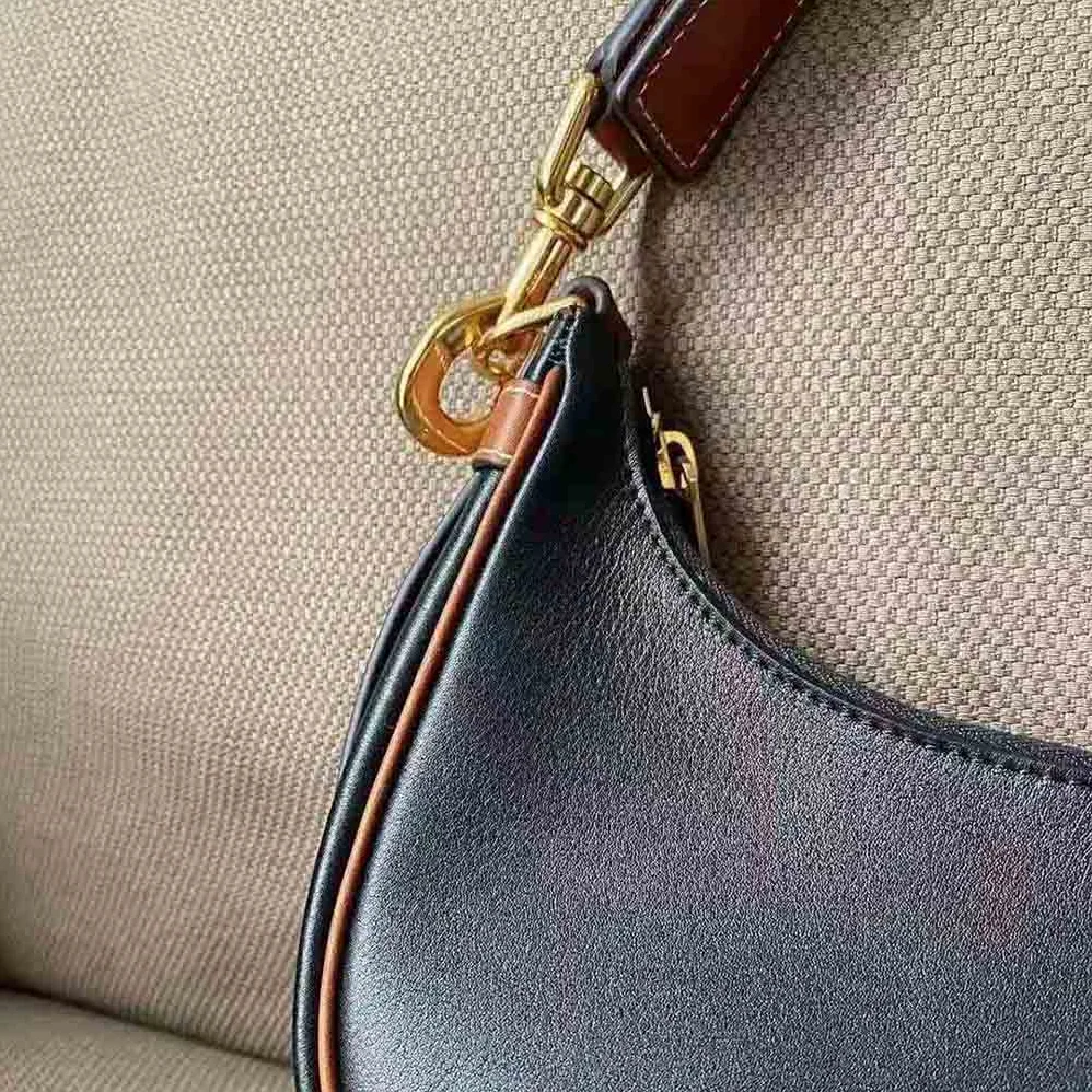 Celine Medium Strap Ava Bag in Smooth Calfskin for Women in Black