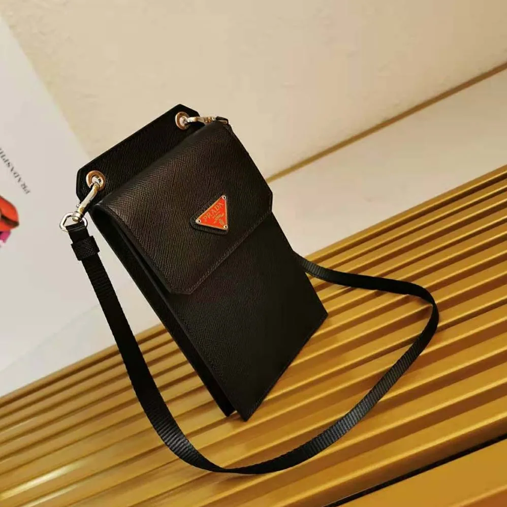 Prada Saffiano Leather Smartphone Case for Men in Red Prada Saffiano Leather Smartphone Case for Men in Red