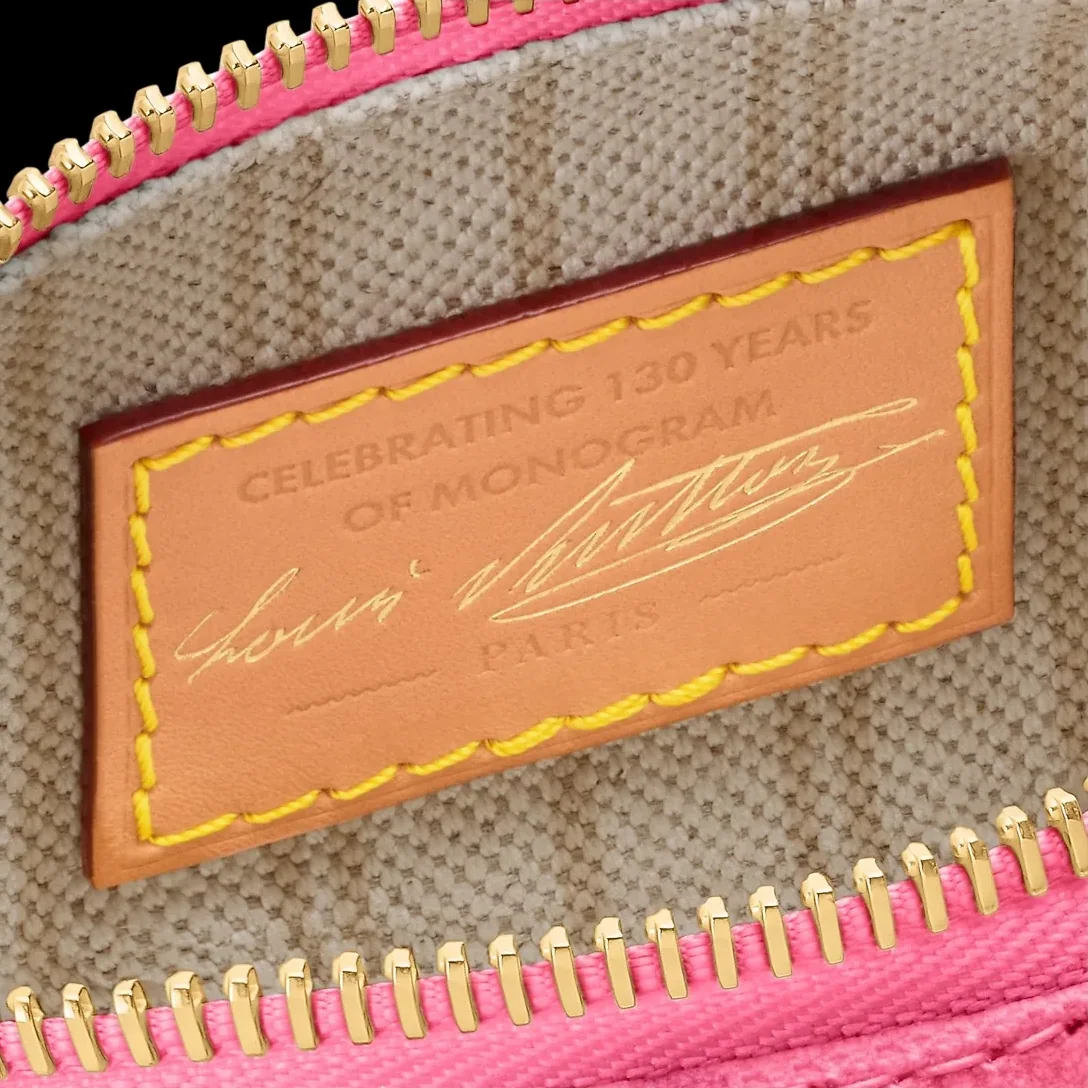 Louis Vuitton Nano Speedy Top Handle Bag / Origine Rose Ruban Gold Hardware