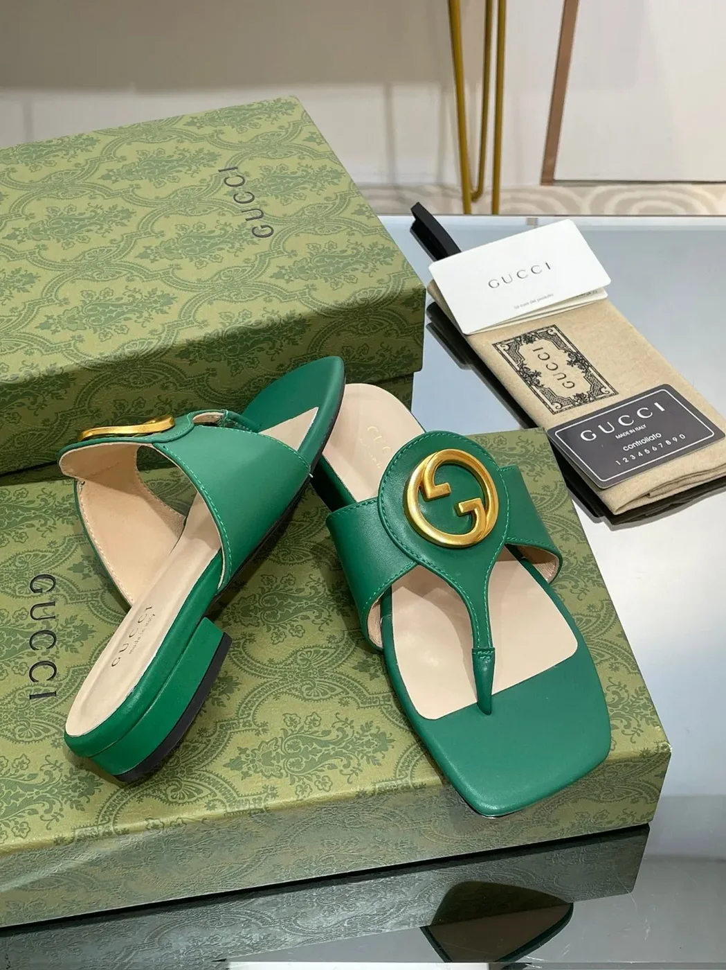 Gucci Blondie Thong Sandal Brown Gucci Blondie Thong Sandal Brown