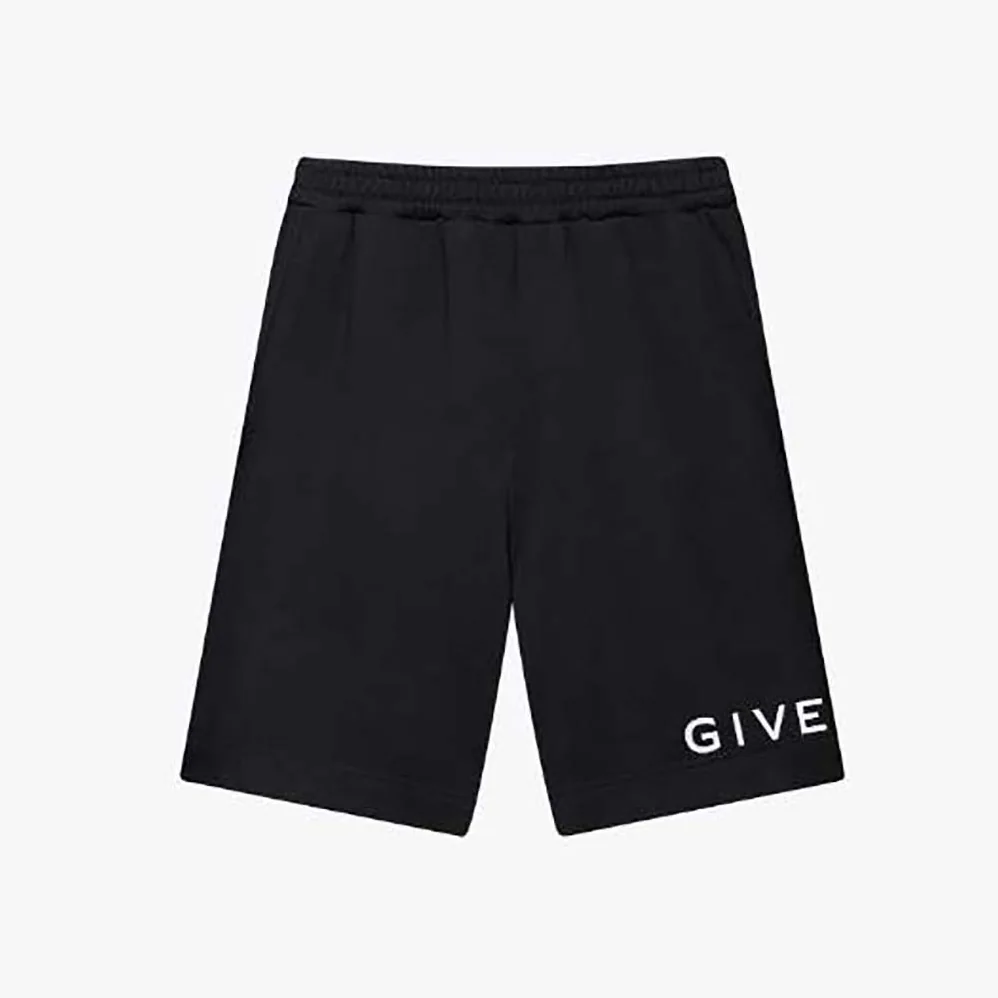 Givenchy Archetype Bermuda Shorts in Fleece for Men in Black
