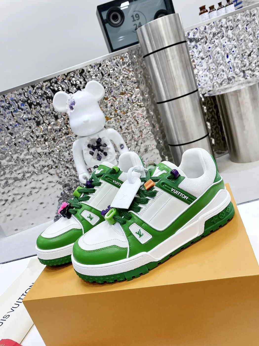 Louis Vuitton LV Trainer Sneaker Green Louis Vuitton LV Trainer Sneaker Green