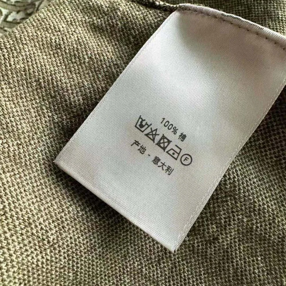Dior Oblique Polo Shirt Khaki Cotton Jacquard for Men