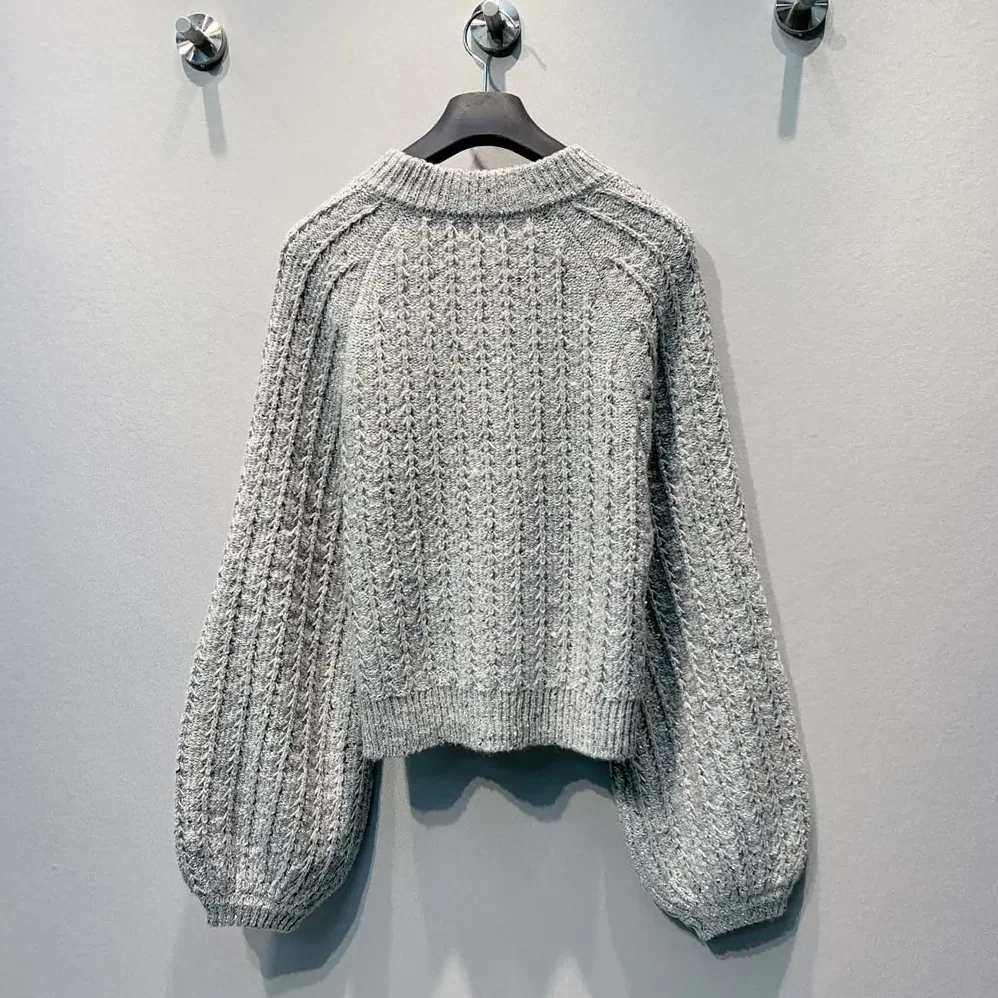 Dior Cardigan Gray Virgin Wool-Cashmere-Blend Tweed Embroidered with Sequins for Women Dior Cardigan Gray Virgin Wool-Cashmere-Blend Tweed Embroidered with Sequins for Women