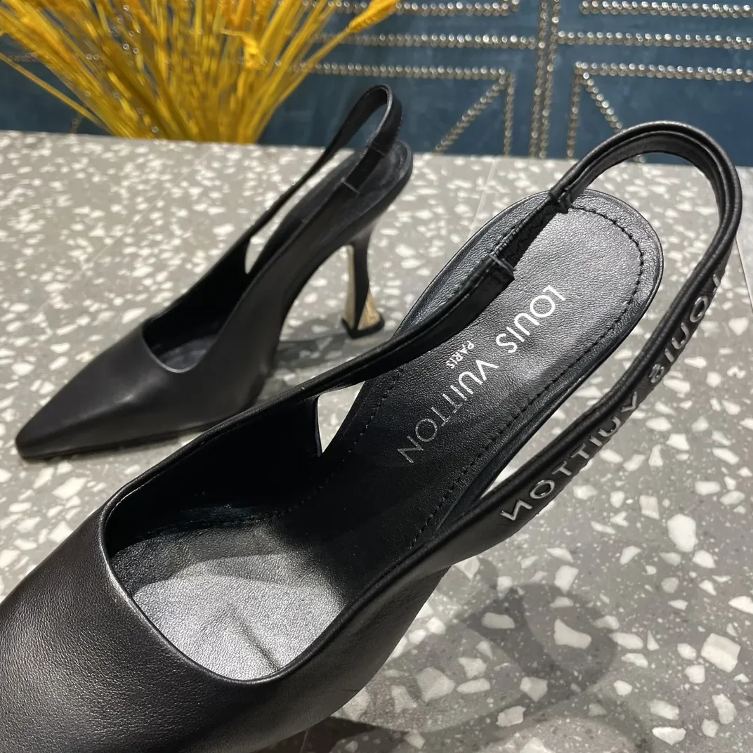 Louis Vuitton Sparkle Slingback Pump Beige 1AB1GQ