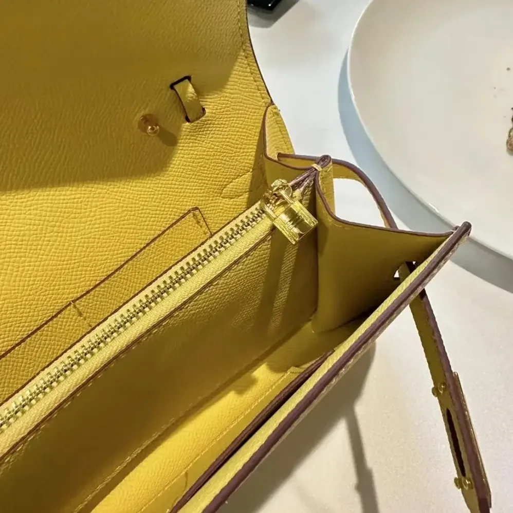 Hermes Kelly To Go in Epsom Leather for Women in Yellow